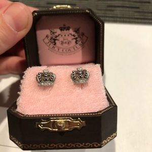Juicy Couture crown stud earrings